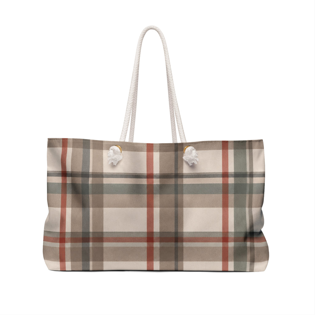 Piercé Collection Heritage Plaid Weekender Bag