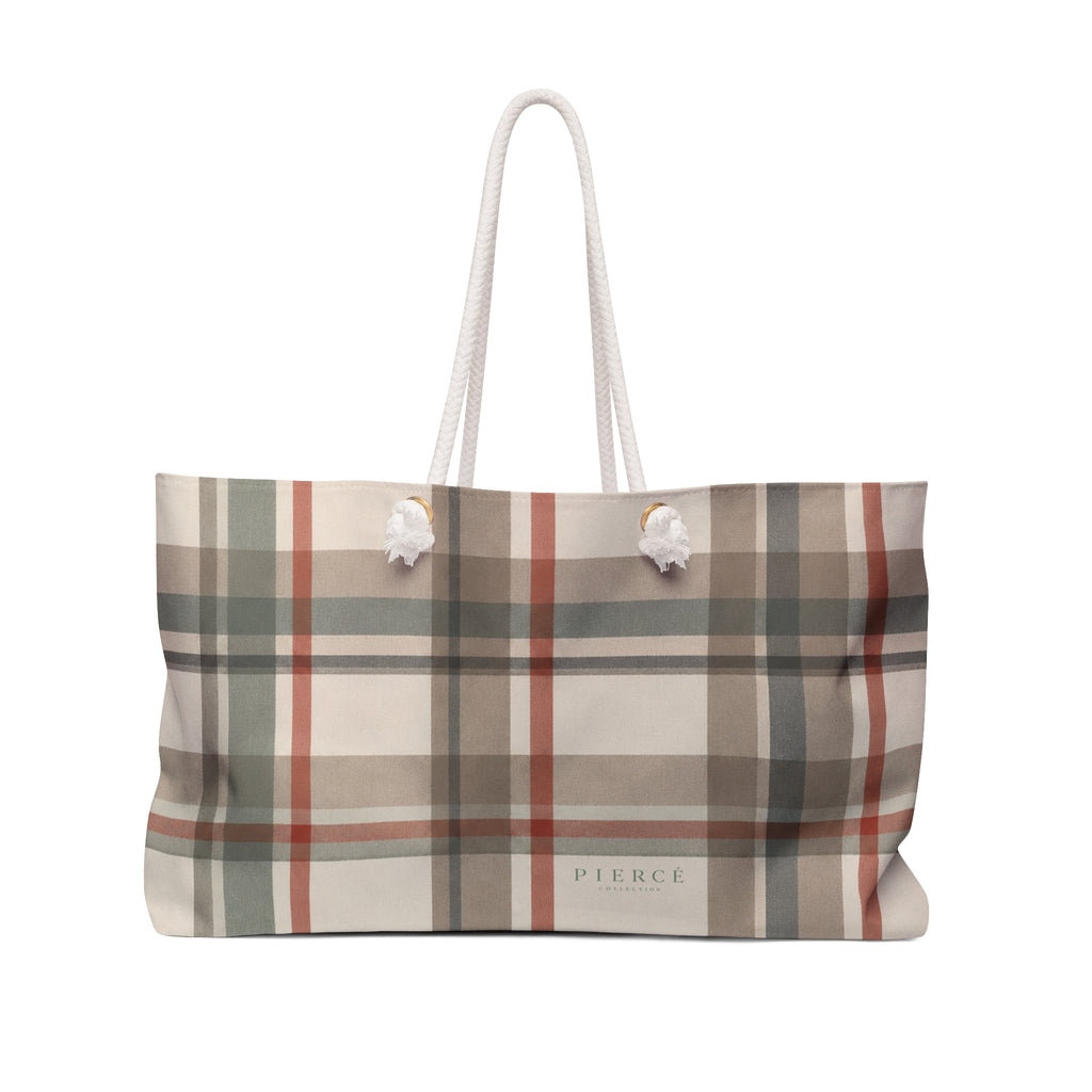 Piercé Collection Heritage Plaid Weekender Bag