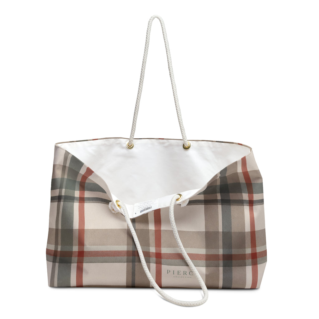 Piercé Collection Heritage Plaid Weekender Bag