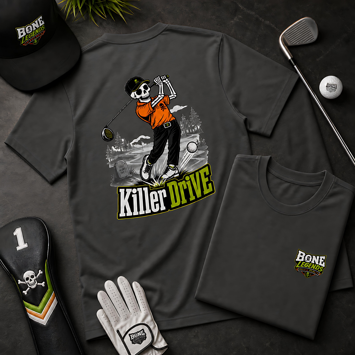 Bone Legends "Killer Drive" Men's Graphic Tee