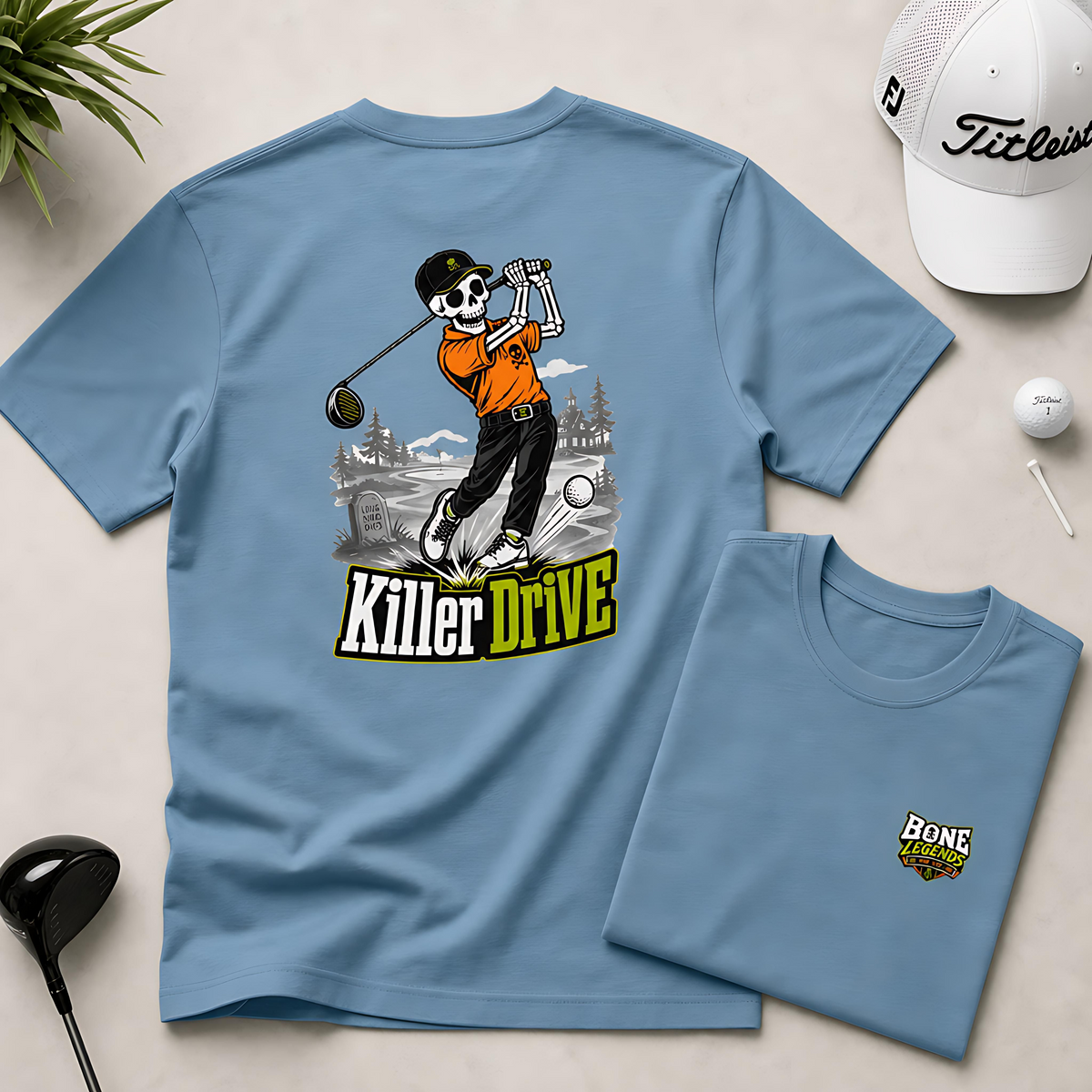 Bone Legends "Killer Drive" Men's Graphic Tee