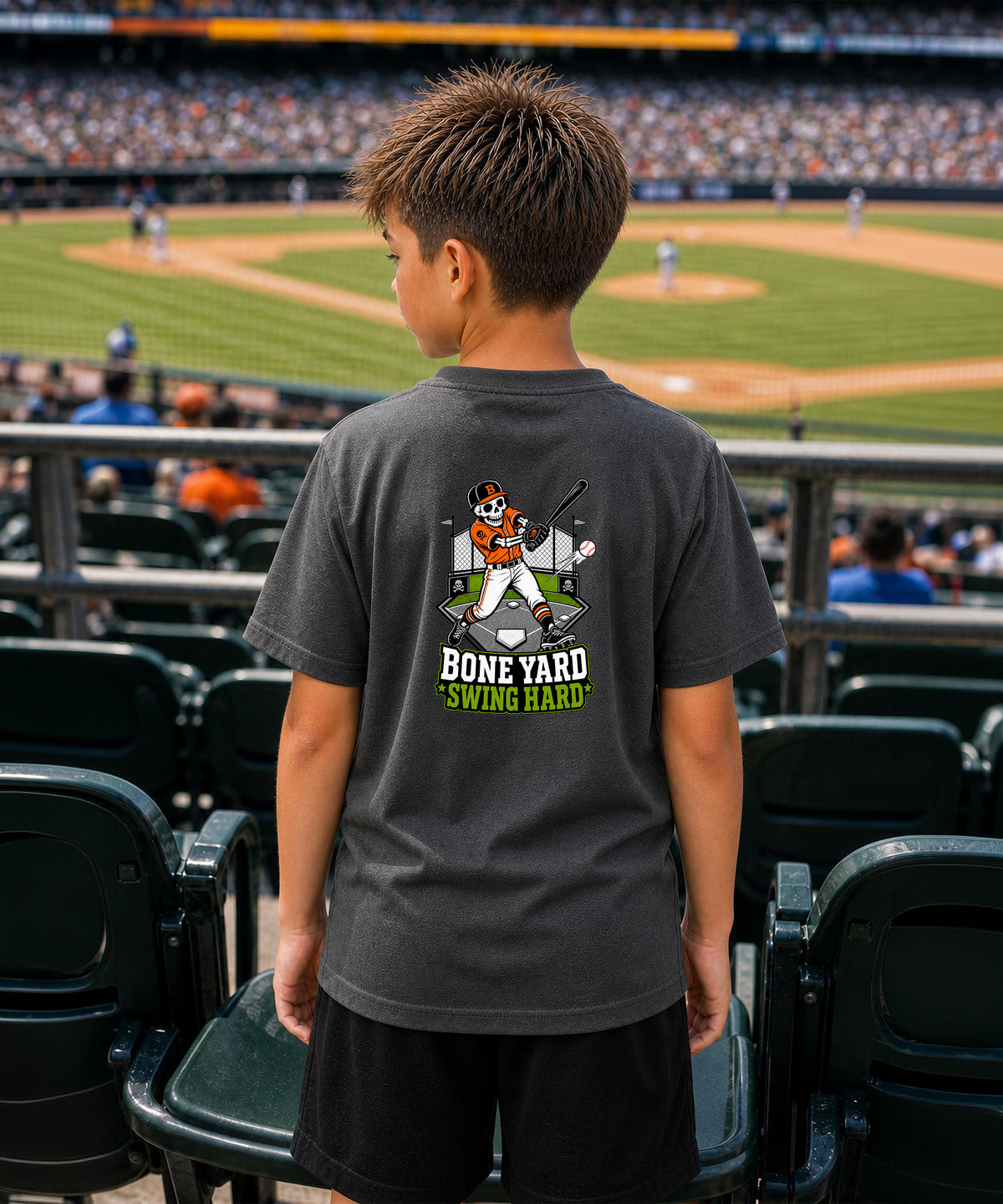 Bone Legends "Swing Hard" Youth Graphic Tee