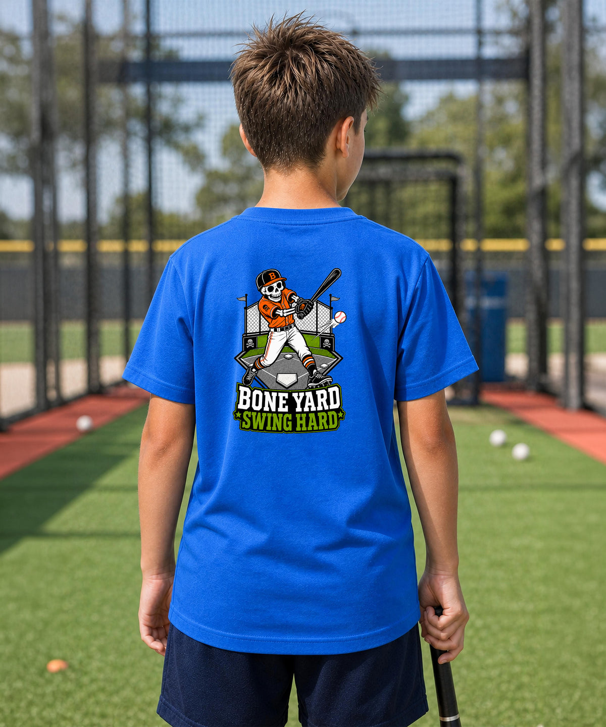 Bone Legends "Swing Hard" Youth Graphic Tee