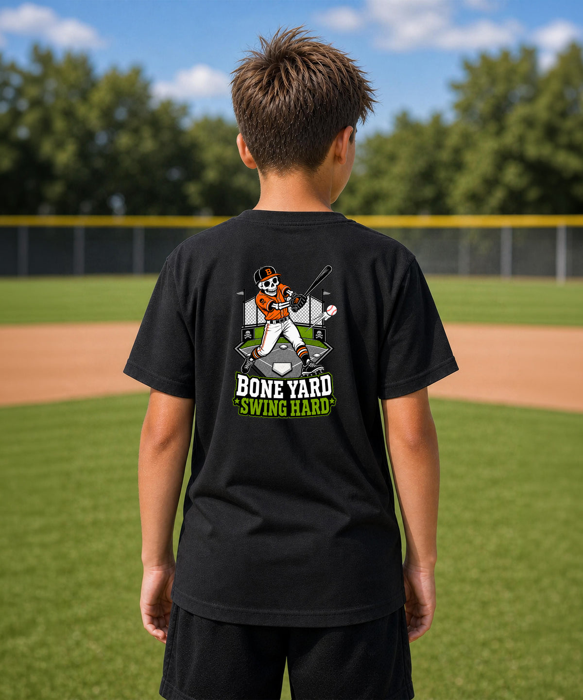 Bone Legends "Swing Hard" Youth Graphic Tee