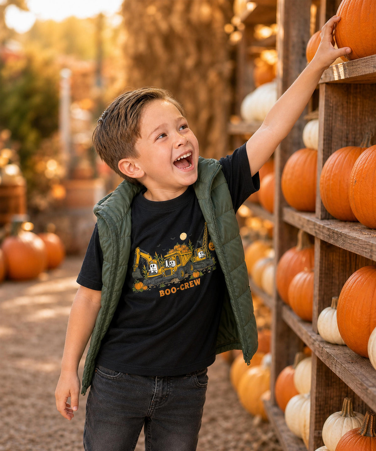Golden Moments "Boo Crew" Crane Youth Graphic Tee