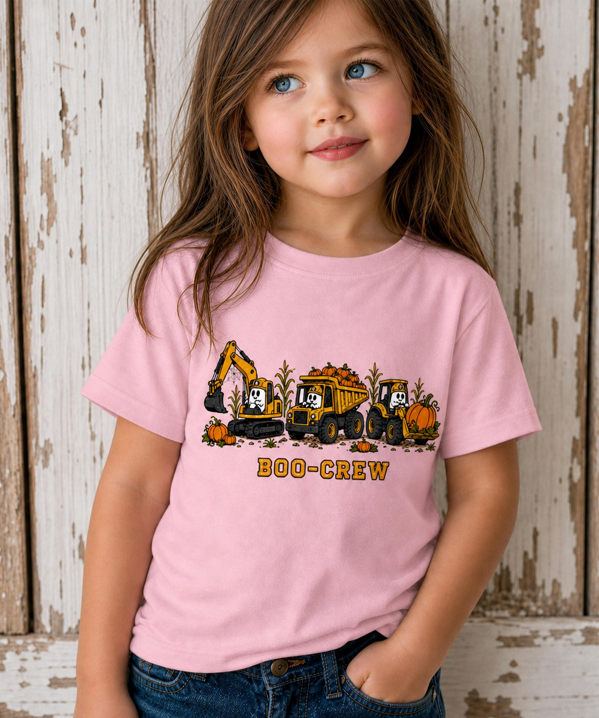 Golden Moments "Boo Crew" Tractor Bucket Youth Graphic Tee