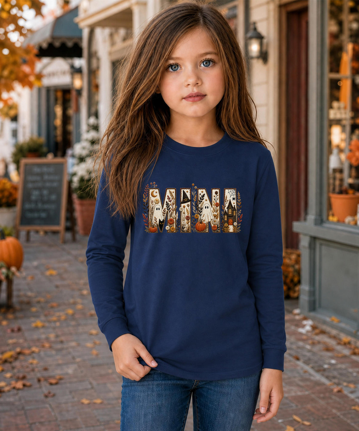 Golden Moments "Spooky Fall Mini" Youth Long Sleeve