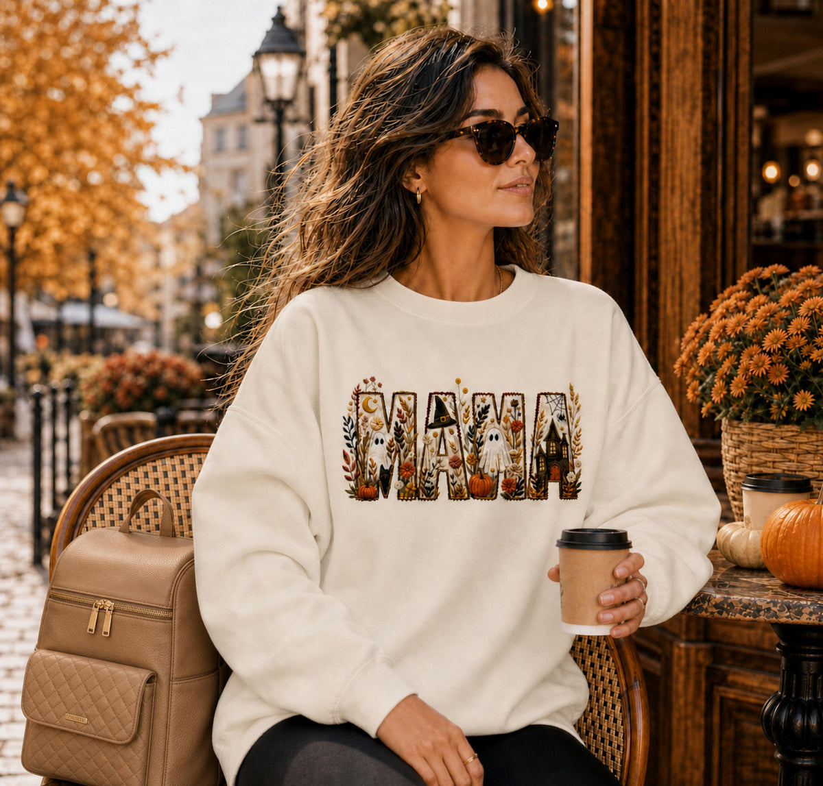 Golden Moments "Spooky Fall Mama" Women's Sweatshirt