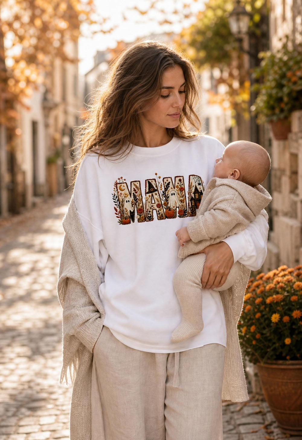 Golden Moments "Spooky Fall Mama" Women's Sweatshirt
