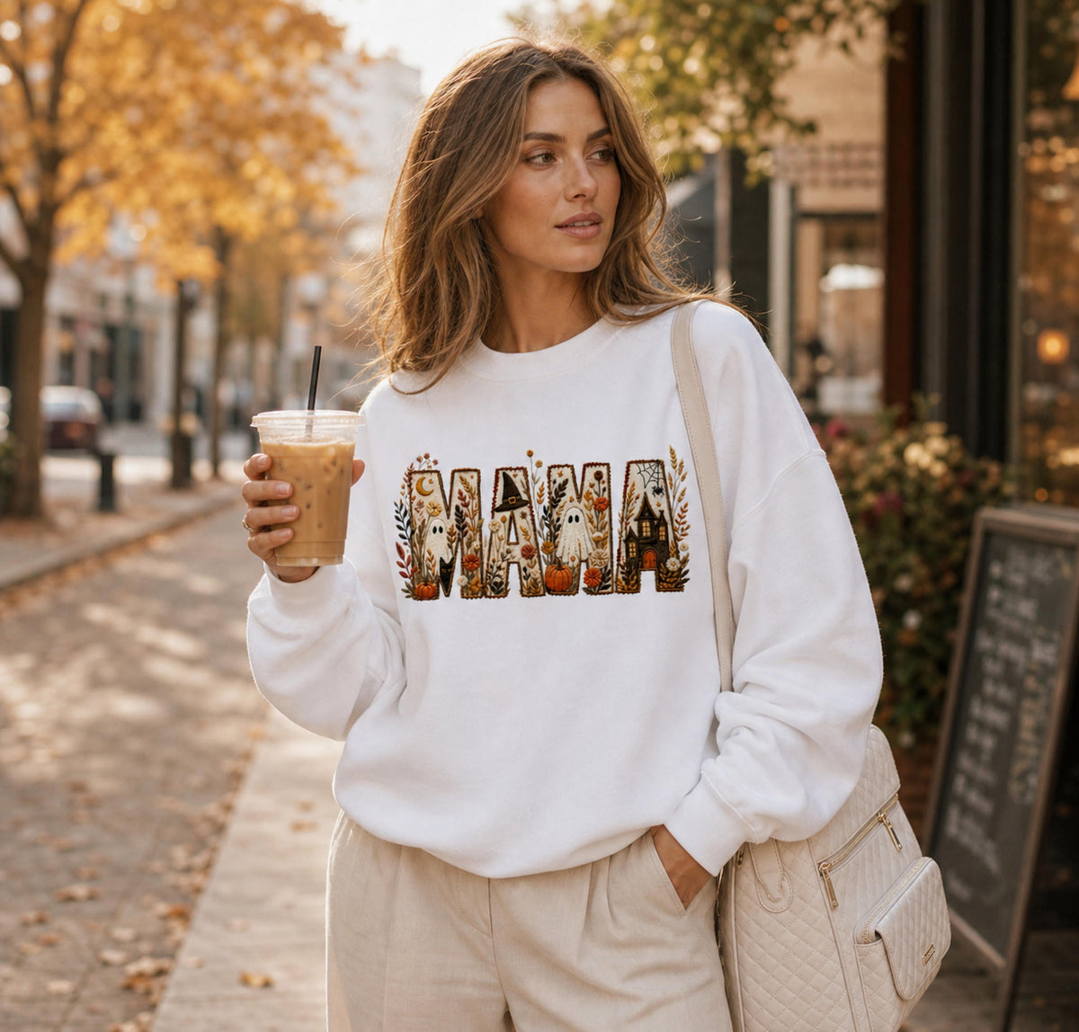 Golden Moments "Spooky Fall Mama" Women's Sweatshirt