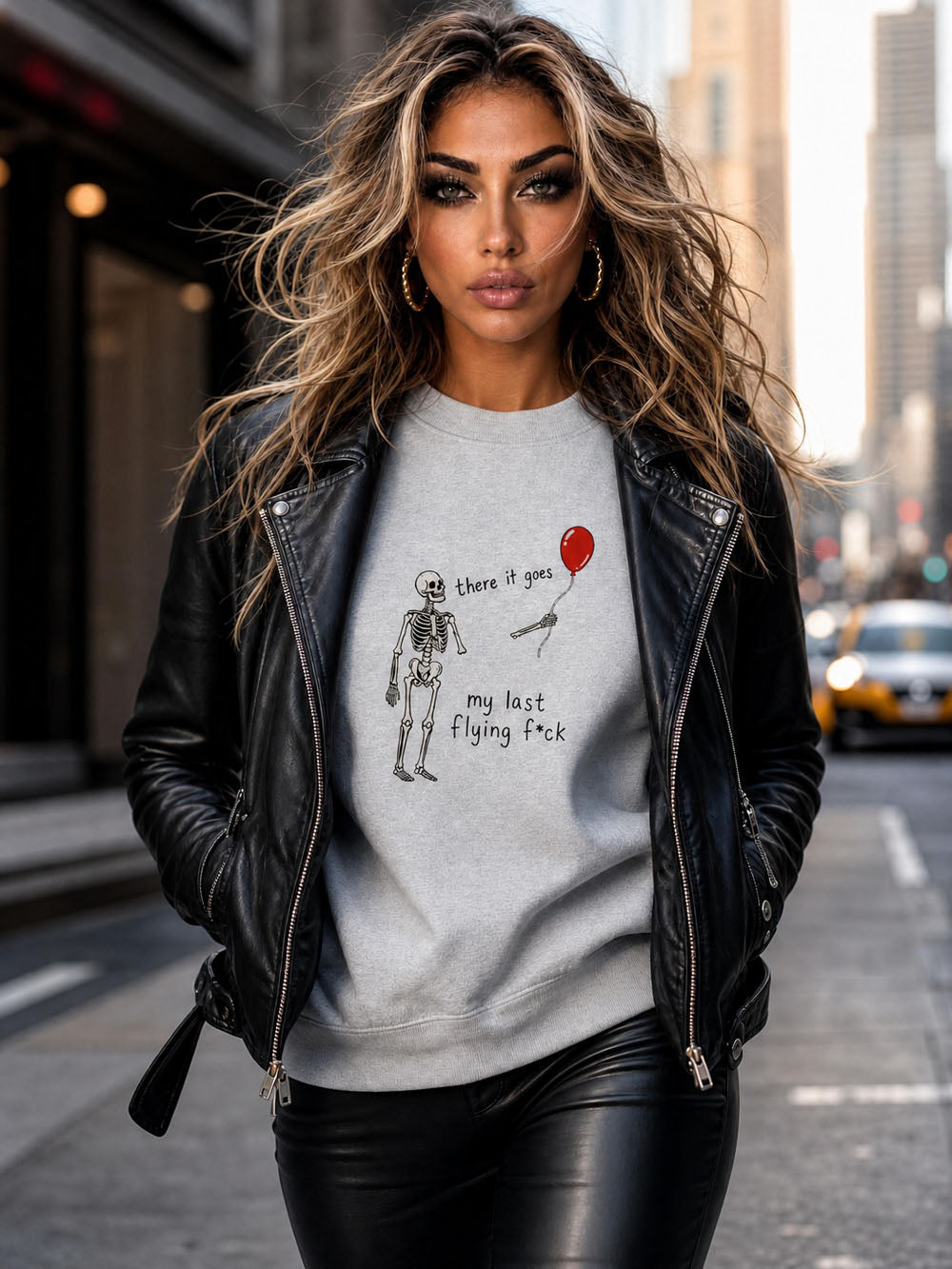 Golden Moments "Skeleton Balloon" Crewneck Sweatshirt