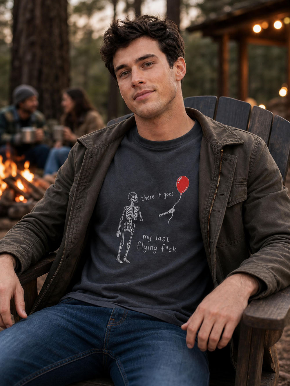 Golden Moments "Skeleton Balloon" Graphic Tee