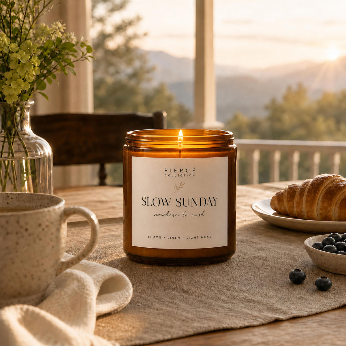 Piercé Collection "Slow Sunday" Candle