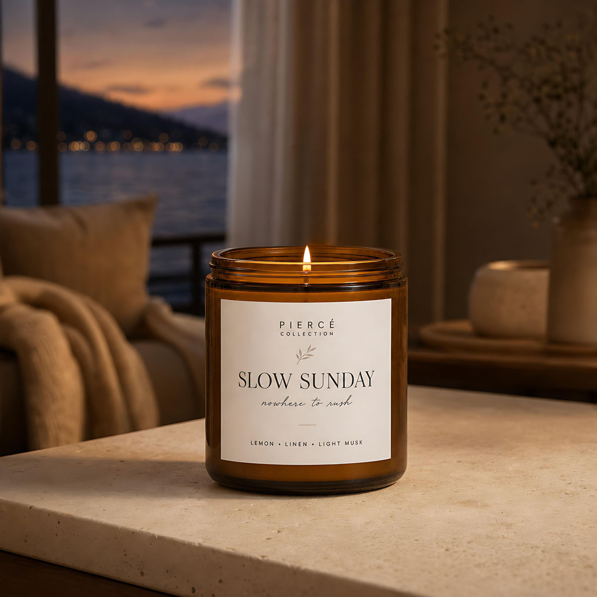 Piercé Collection "Slow Sunday" Candle