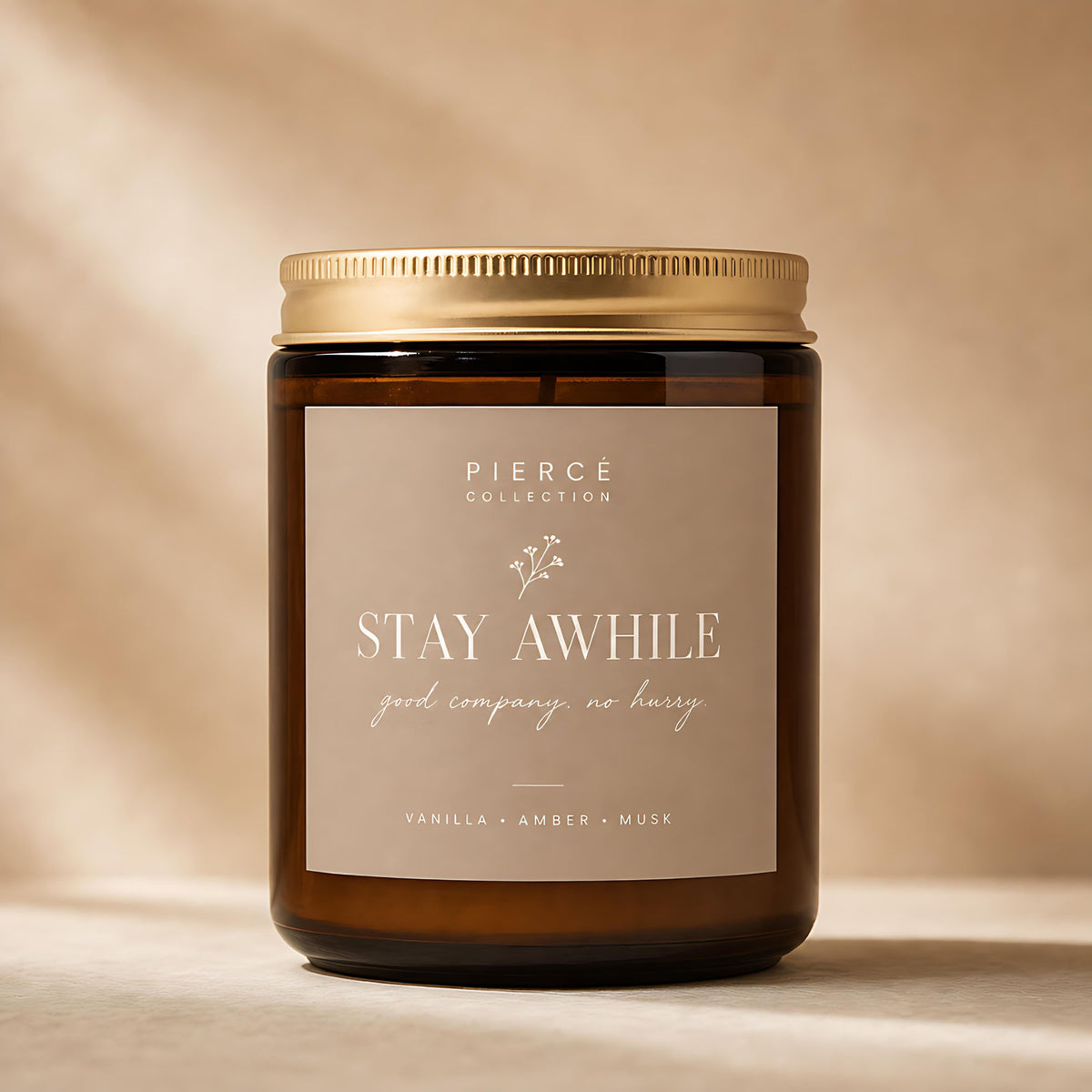 Piercé Collection "Stay Awhile" Candle