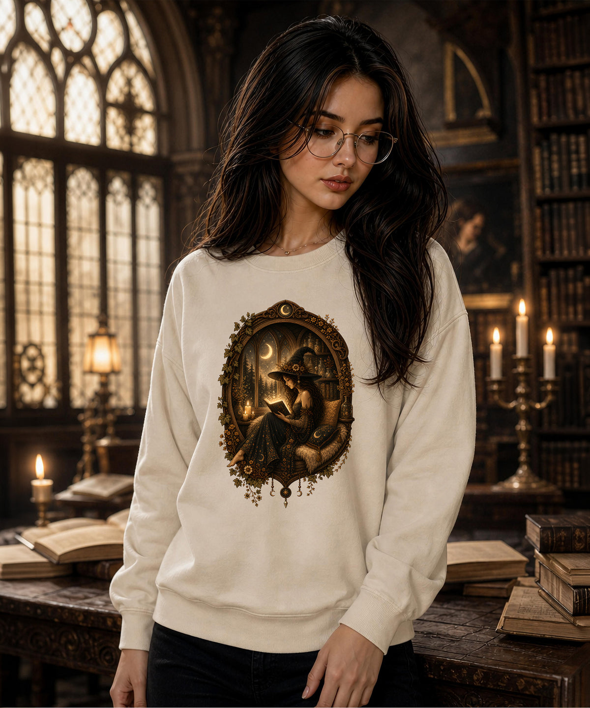 Golden Moments "Witch's Book Nook" Crewneck Sweatshirt