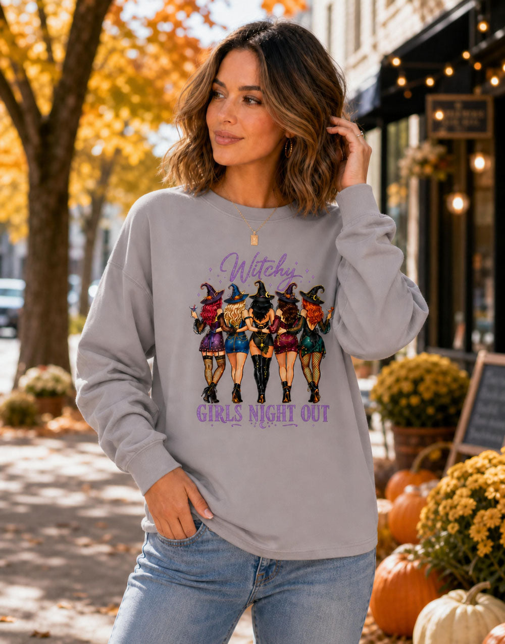 Golden Moments “Witchy Girls Night Out” Long Sleeve Tee