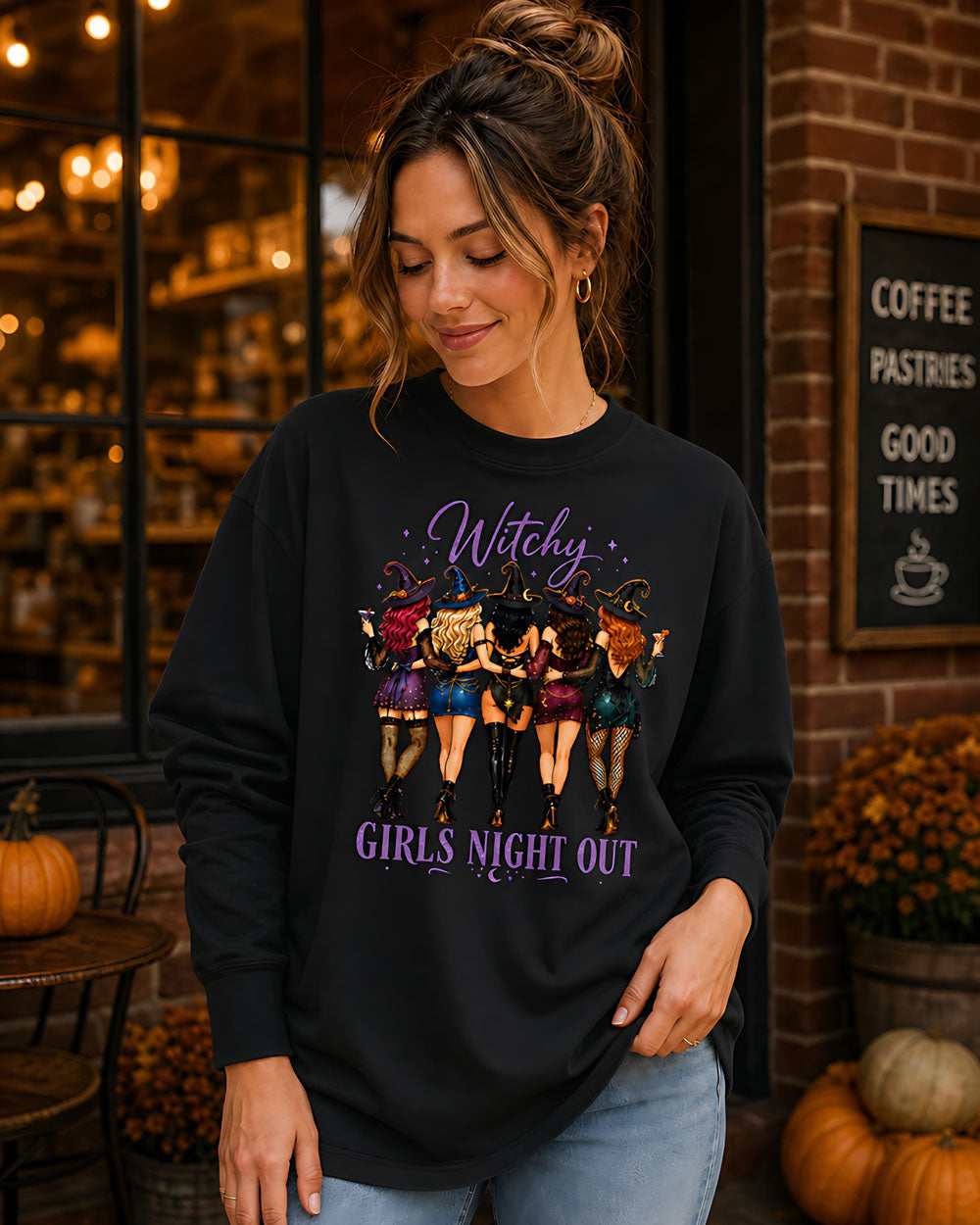 Golden Moments “Witchy Girls Night Out” Crewneck Sweatshirt