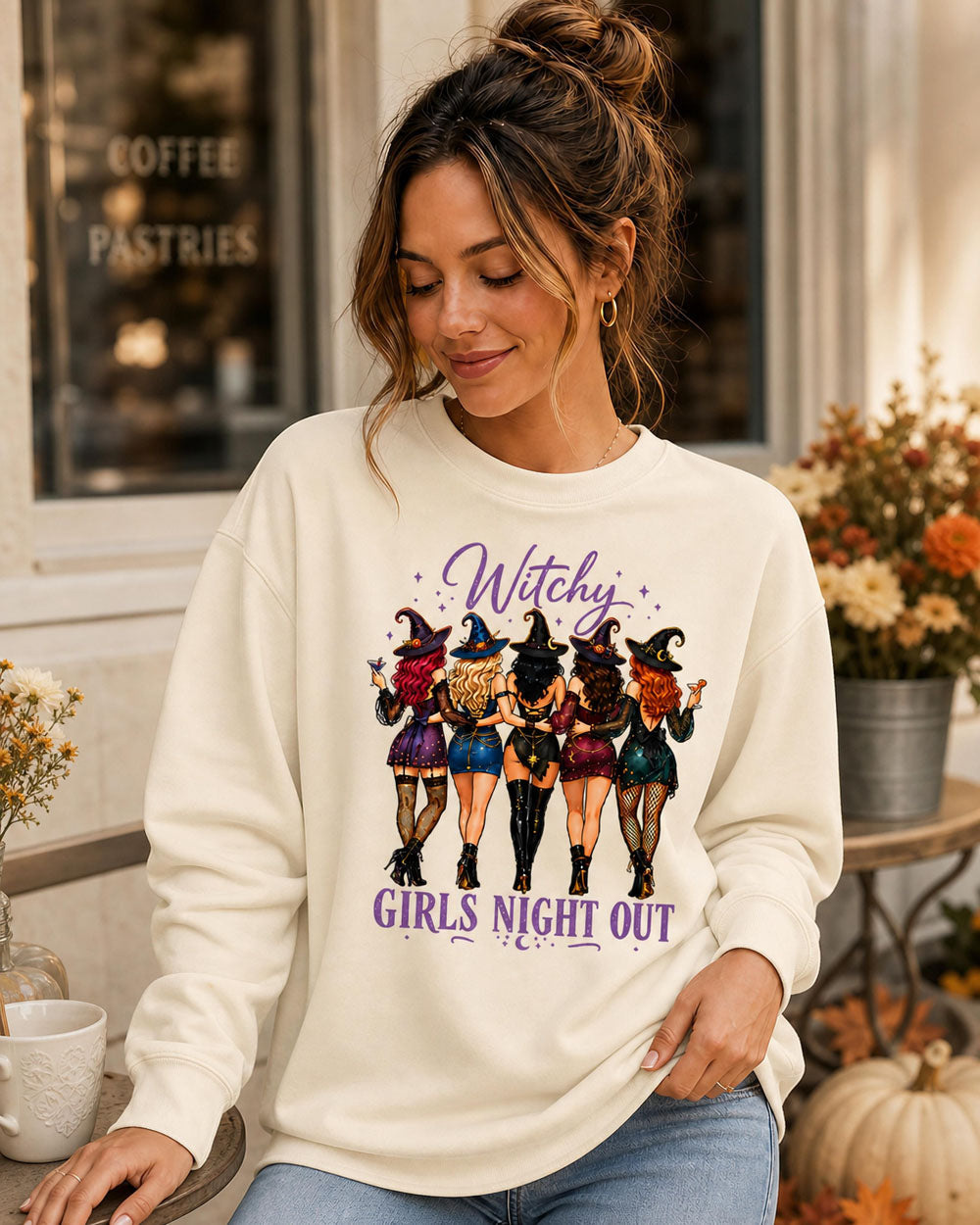 Golden Moments “Witchy Girls Night Out” Crewneck Sweatshirt
